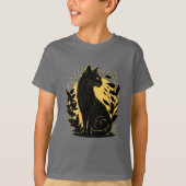 座猫 Tシャツ (正面)