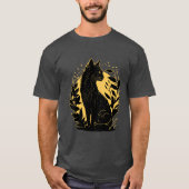 座猫 Tシャツ (正面)