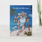 「座礁させた」第21誕生日 カード (正面)