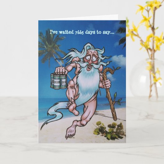 「座礁させた」第21誕生日 カード (黄色い花)