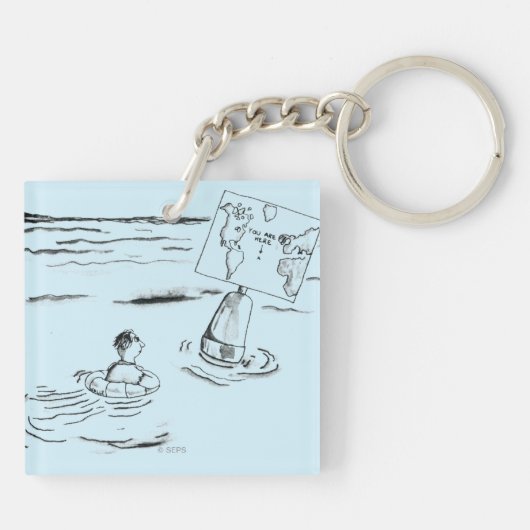 座礁させる キーホルダー (裏面)