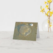 座礁クラゲのノートカード カード (黄色い花)