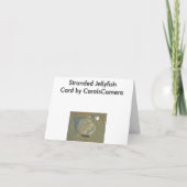 座礁クラゲのノートカード カード (裏面)