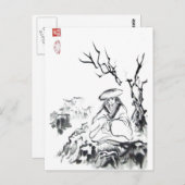 座禅を組む侍のポストカード ポストカード (正面/裏面)