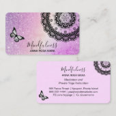 *~*座禅バタフライ霊気曼荼羅 名刺 (正面/裏面)