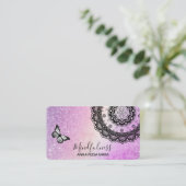 *~*座禅バタフライ霊気曼荼羅 名刺 (スタンド正面)