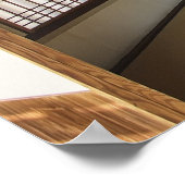 座禅室と琴門窓 – 京都 ポスター (角)