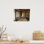 座禅室と琴門窓 – 京都 ポスター (キッチン)
