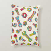 座金とねじのシームレスなパターン アクセントクッション (裏面(縦))