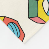 座金とねじのシームレスなパターン フリースブランケット (角)