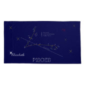 座PISCES、輝ユニークかしい 枕カバー (裏面)