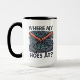 庭いじりが大好きなおもしろい場所 マグカップ