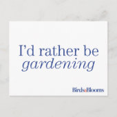 庭いじりしてたい ポストカード (正面)