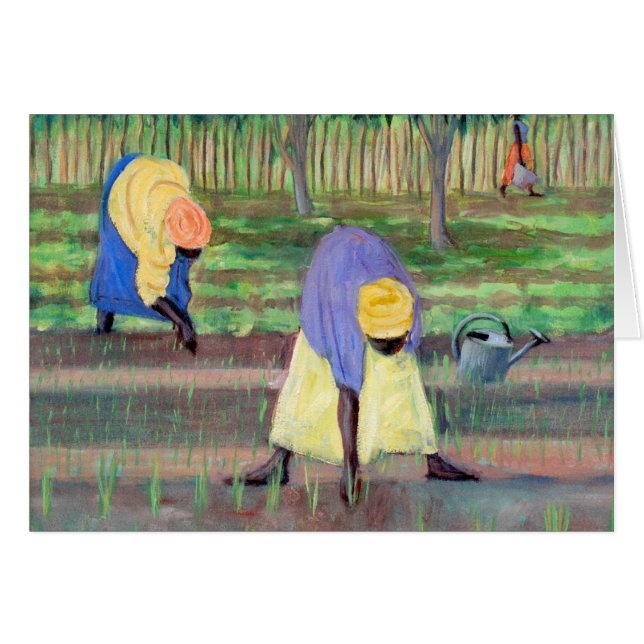 庭いじりをしている女性2005年 (正面横)