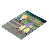 庭いじりをしている女性2005年 ノートブック (左側)