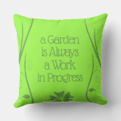 庭おもしろい園は常に進行中である アウトドアクッション (裏面)