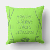 庭おもしろい園は常に進行中である アウトドアクッション (裏面)
