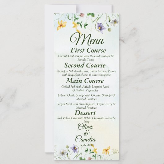 庭お洒落の水彩野花の夏 (正面)