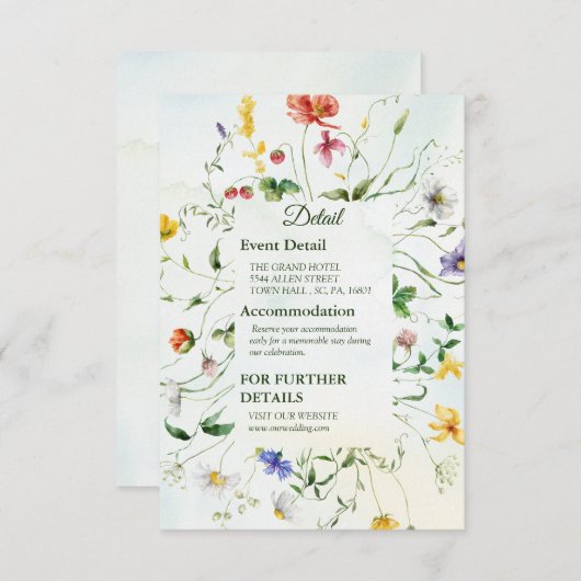 庭お洒落水彩野花の夏 (正面/裏面)