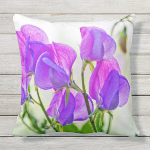 庭からのスイートピー アウトドアクッション
