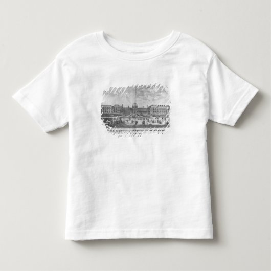 庭からのPalais des Tuileriesの眺め トドラーTシャツ (正面)