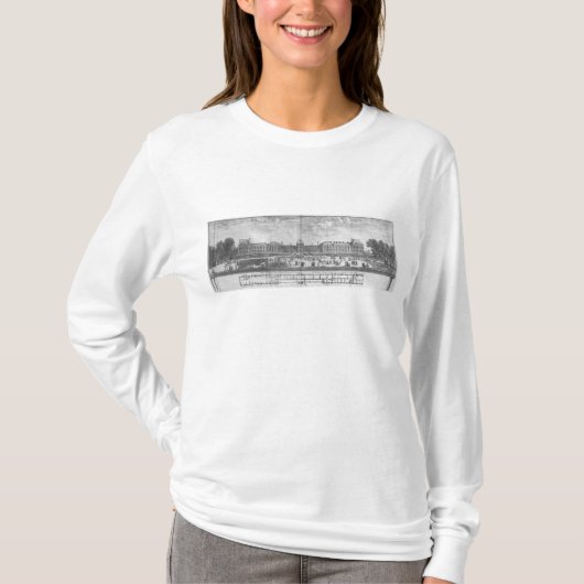 庭からのPalais des Tuileriesの眺め Tシャツ (正面)