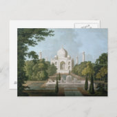 庭から出たアグラのタジマハル ポストカード (正面/裏面)