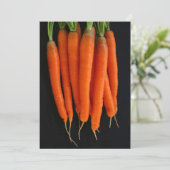 庭から収穫したてのニンジン 招待状 (スタンド正面)