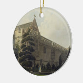 庭から見られる聖ヨハネの大学illustrat セラミックオーナメント (左)