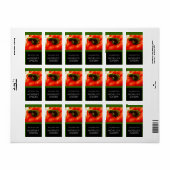 庭から選んだキッチン野菜 ラベル (フルシート)