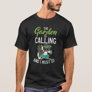 庭が呼んでいる、そして僕は行かねば ガーデニング ク Tシャツ