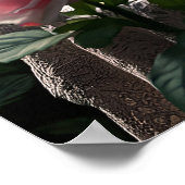 庭での豪華なアフタヌーンティーの設定 ポスター (角)