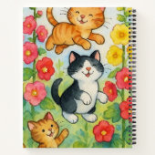 . .庭でゴロゴロする田舎猫 ノートブック (裏面)