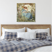 庭でジヴェルニーbyフレデリック・フリセケ キャンバスプリント (インサイチュ (寝室))