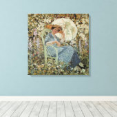 庭でジヴェルニーbyフレデリック・フリセケ キャンバスプリント (インサイチュ (ウッドフロア))