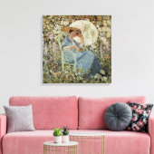 庭でジヴェルニーbyフレデリック・フリセケ キャンバスプリント (インサイチュ (リビング))