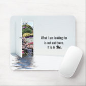 庭でドアを開ける マウスパッド (マウス)