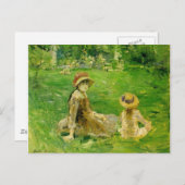 庭でマウレコートBerthe Morisot ポストカード (正面/裏面)