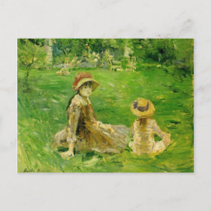 庭でマウレコートBerthe Morisot ポストカード
