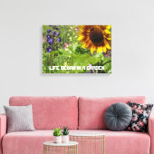 庭で生活が始まった キャンバスプリント (インサイチュ (リビング))