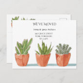 庭で育った我々は引っ越しをしたアナウンスはがき ポストカード (正面/裏面)