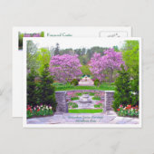 庭で覚える/美しいする春 ポストカード (正面/裏面)