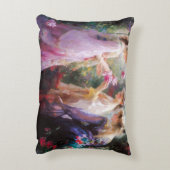 庭で遊ぶ3人の少女 アクセントクッション (裏面(縦))