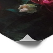 庭で遊ぶ3人の少女 ポスター (角)