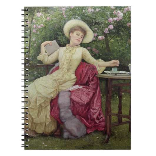 庭で飲むコーヒーそして読むこと(w/c ノートブック (正面)
