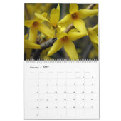 庭で15ヶ月の花のカレンダー カレンダー (1月 2027)