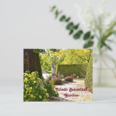 "庭で"のトレドの植物園(PHOTOG) ポストカード (スタンド正面)