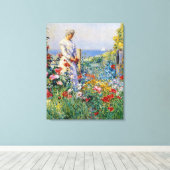 庭で キャンバスプリント (インサイチュ (ウッドフロア))