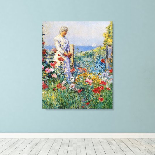 庭で キャンバスプリント (インサイチュ (ウッドフロア))