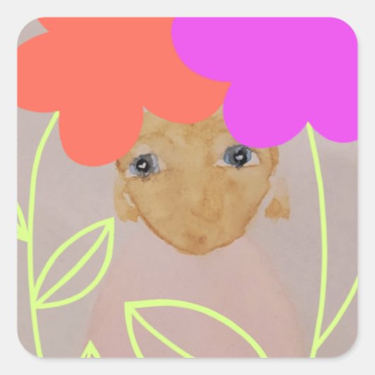 庭で スクエアシール (正面)